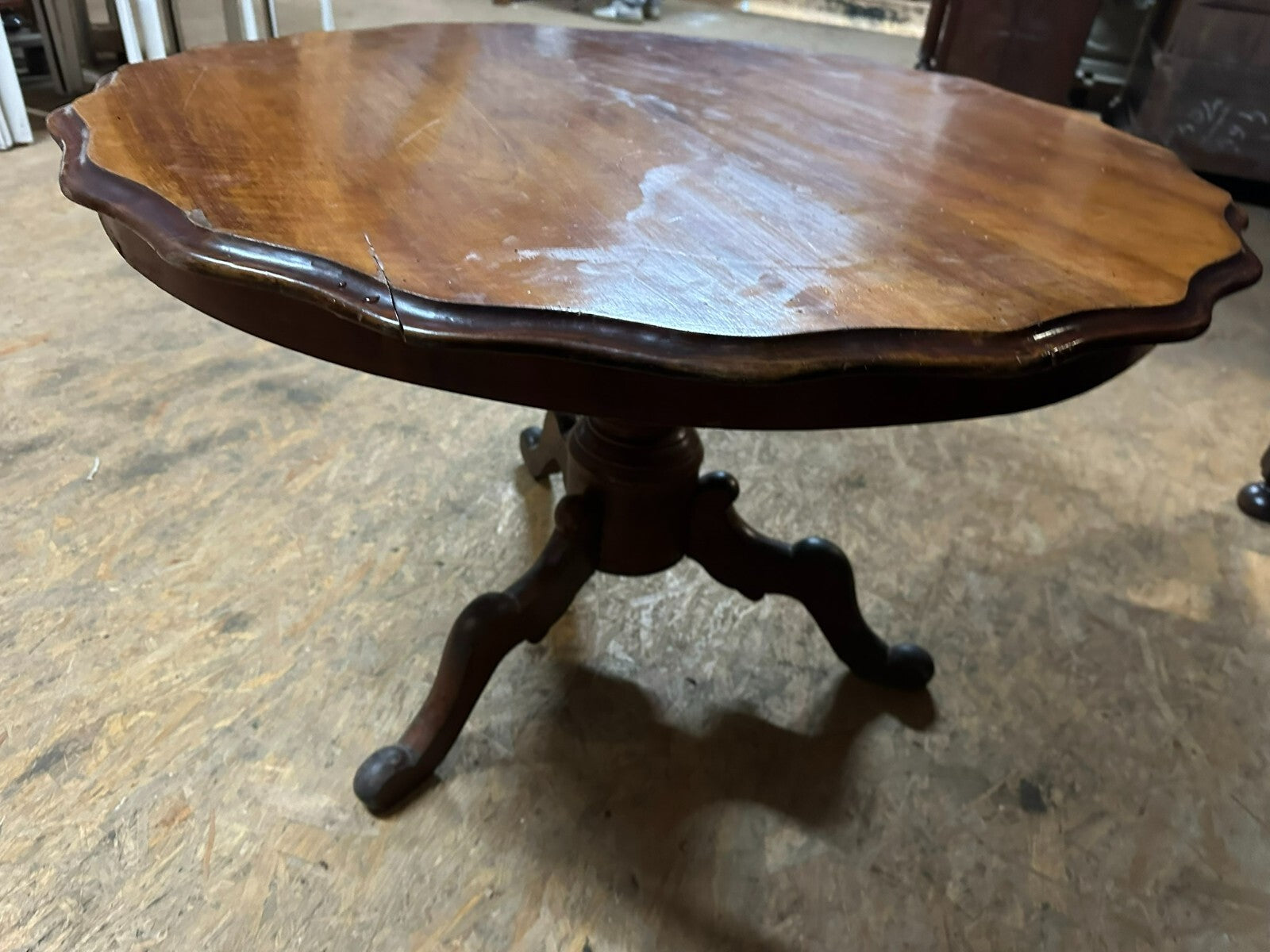 Antiker Beistelltisch Salon Tisch Louis Philippe um 1870 Mahagoni
