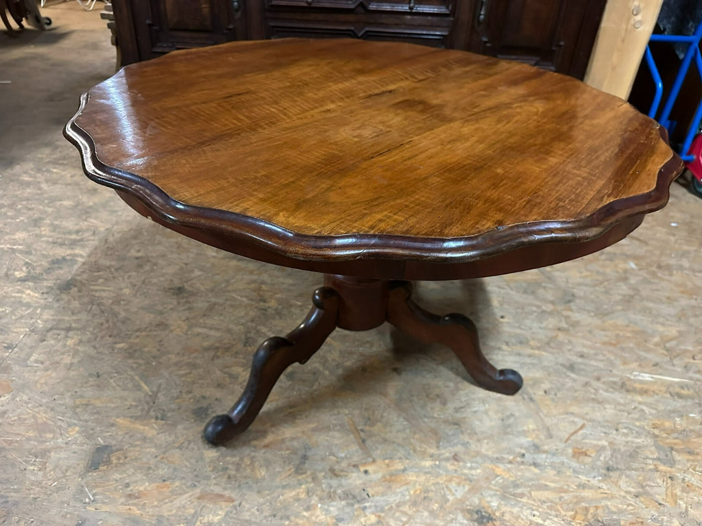 ANTIKER BEISTELLTISCH SALON TISCH LOUIS PHILIPPE UM 1870 MAHAGONI