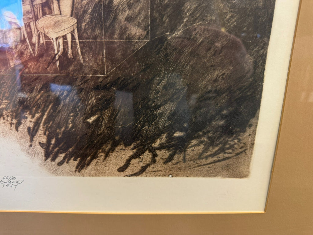Ladislav Kuklik (1947) Signierte Farb Radierung Aquatinta Wildnis