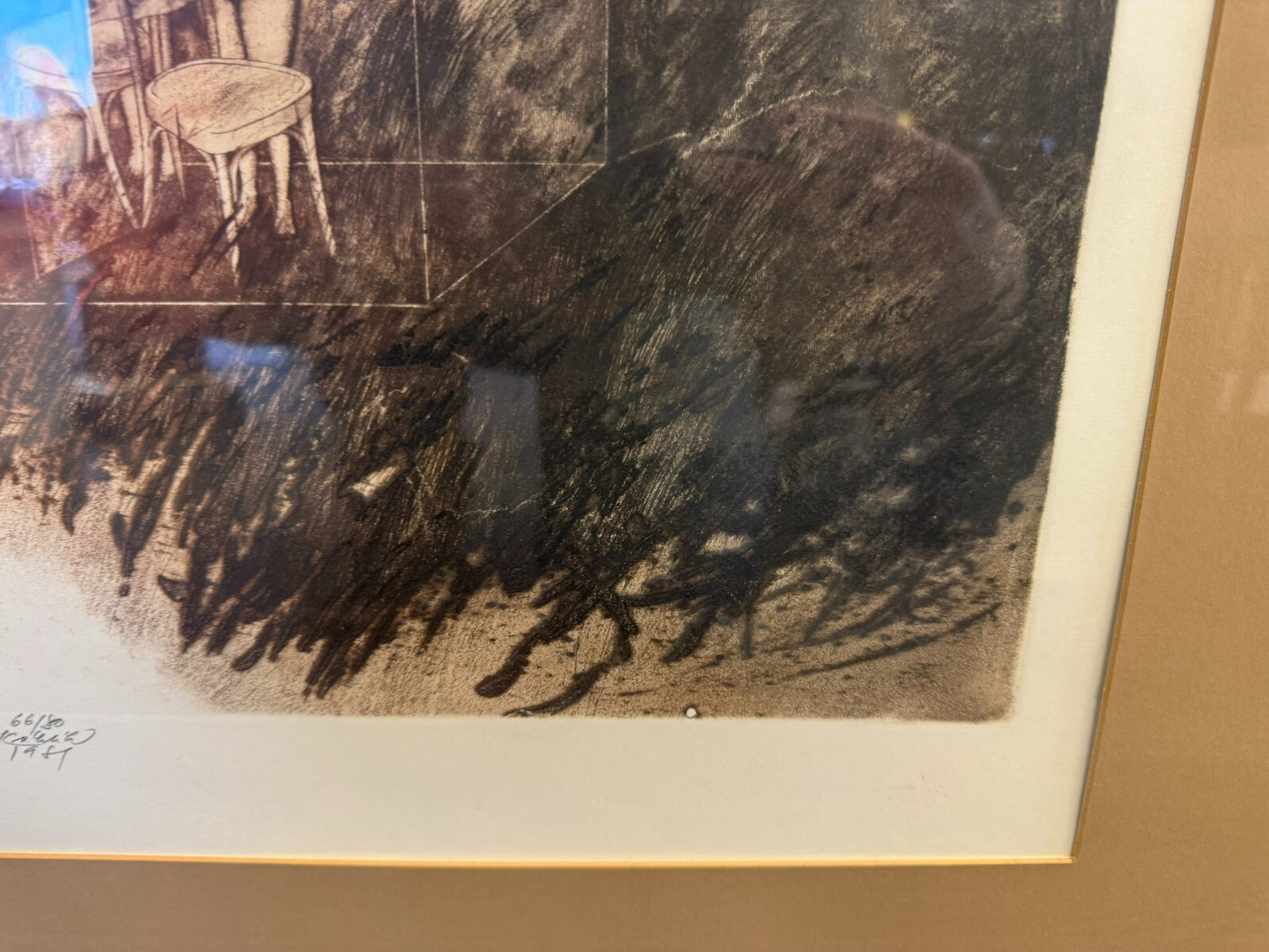 Ladislav Kuklik (1947) Signierte Farb Radierung Aquatinta Wildnis