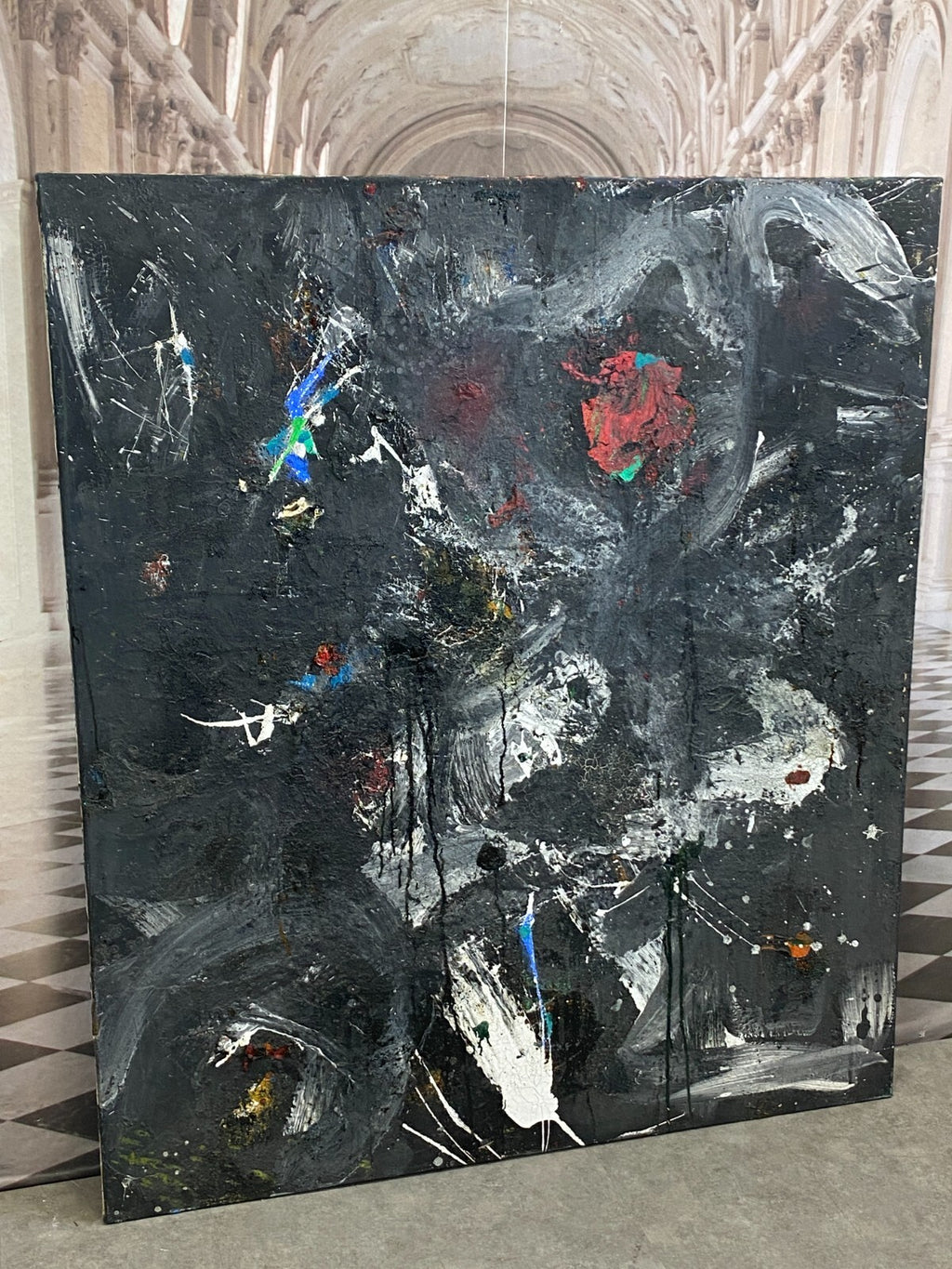Xxxl Gemälde Acrylgemälde 130x150cm Abstrakt Waldemar Kufner