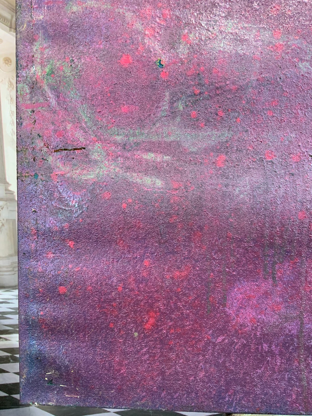 Acrylgemälde Modern grosses Gemälde von Waldemar Kufner (1940-2016) 130x140cm