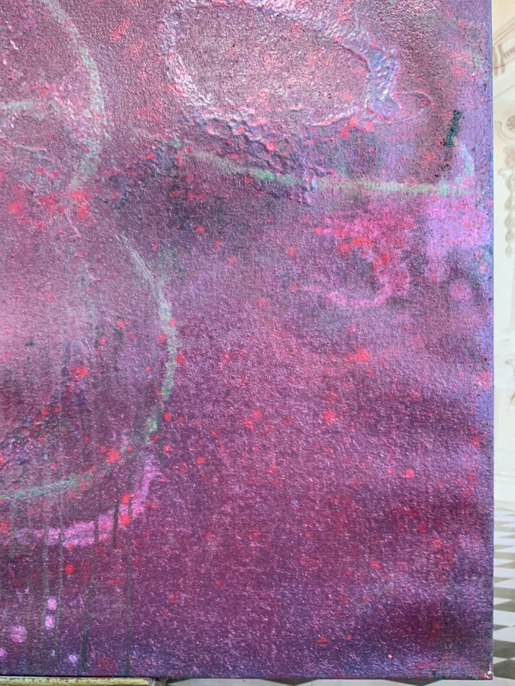 Acrylgemälde Modern grosses Gemälde von Waldemar Kufner (1940-2016) 130x140cm