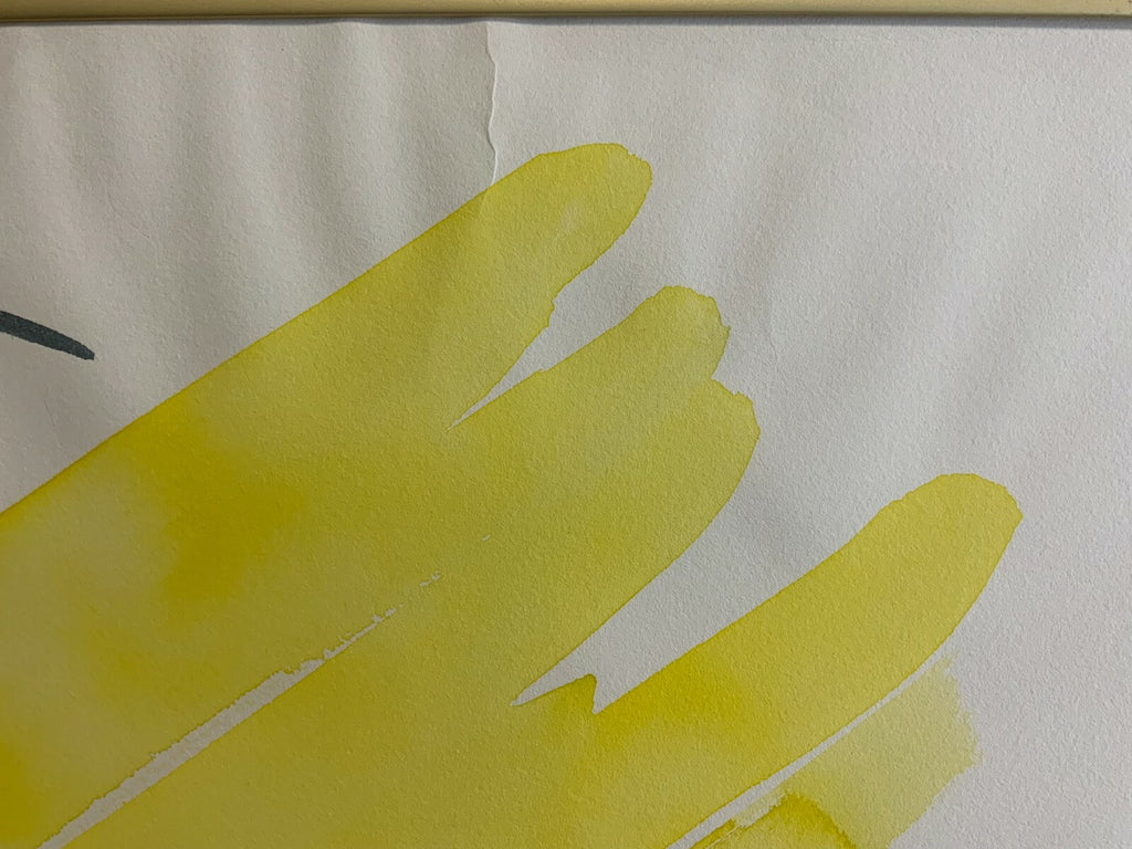 Aquarell Abstrakte Komposition Gemälde Grossformat 71x101cm von Anatoli Kmara