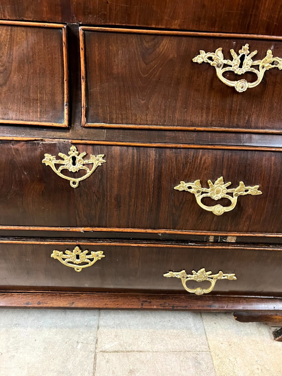 Barocksekretär Sekretär Louis Xv antik um 1760 Mahagoni Furnier