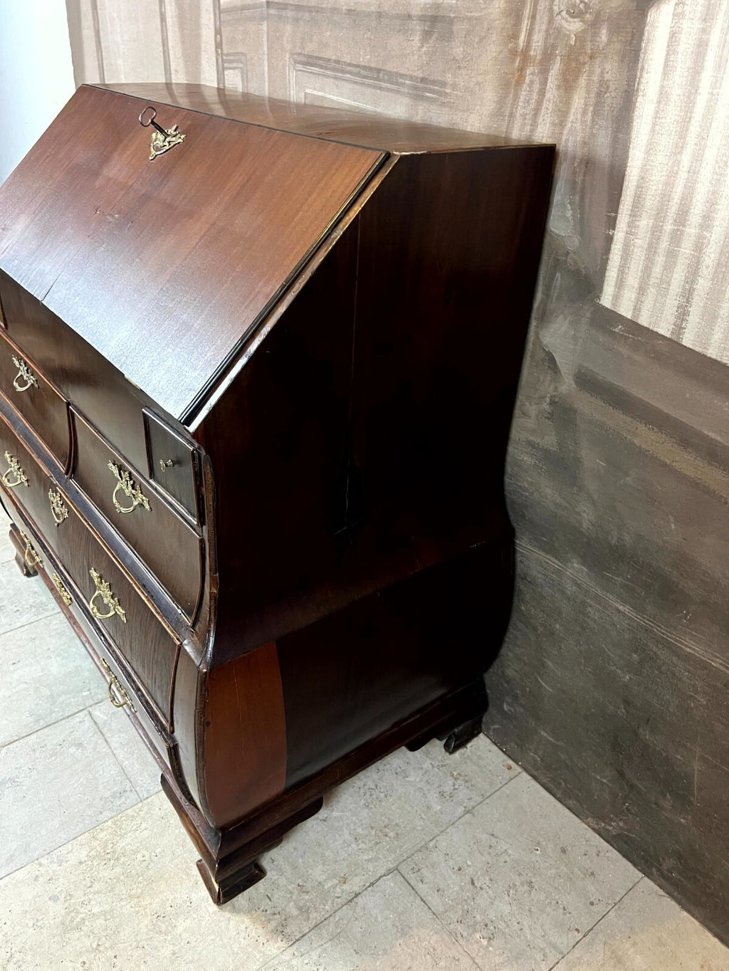 Barocksekretär Sekretär Louis Xv antik um 1760 Mahagoni Furnier