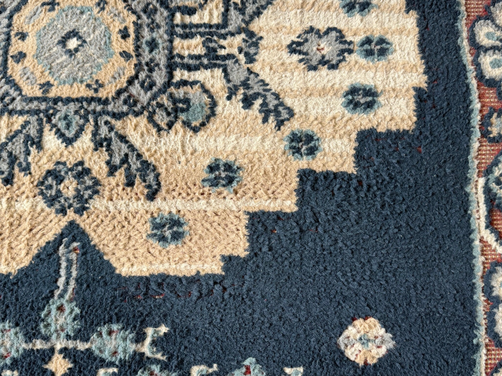 Alter Orientteppich Brücke Teppich aus Wolle 175x115cm