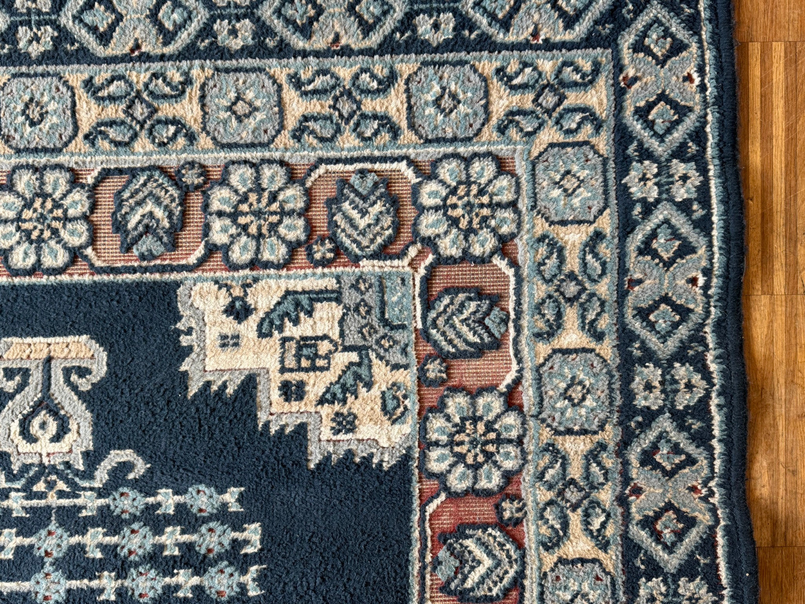 Alter Orientteppich Brücke Teppich aus Wolle 175x115cm