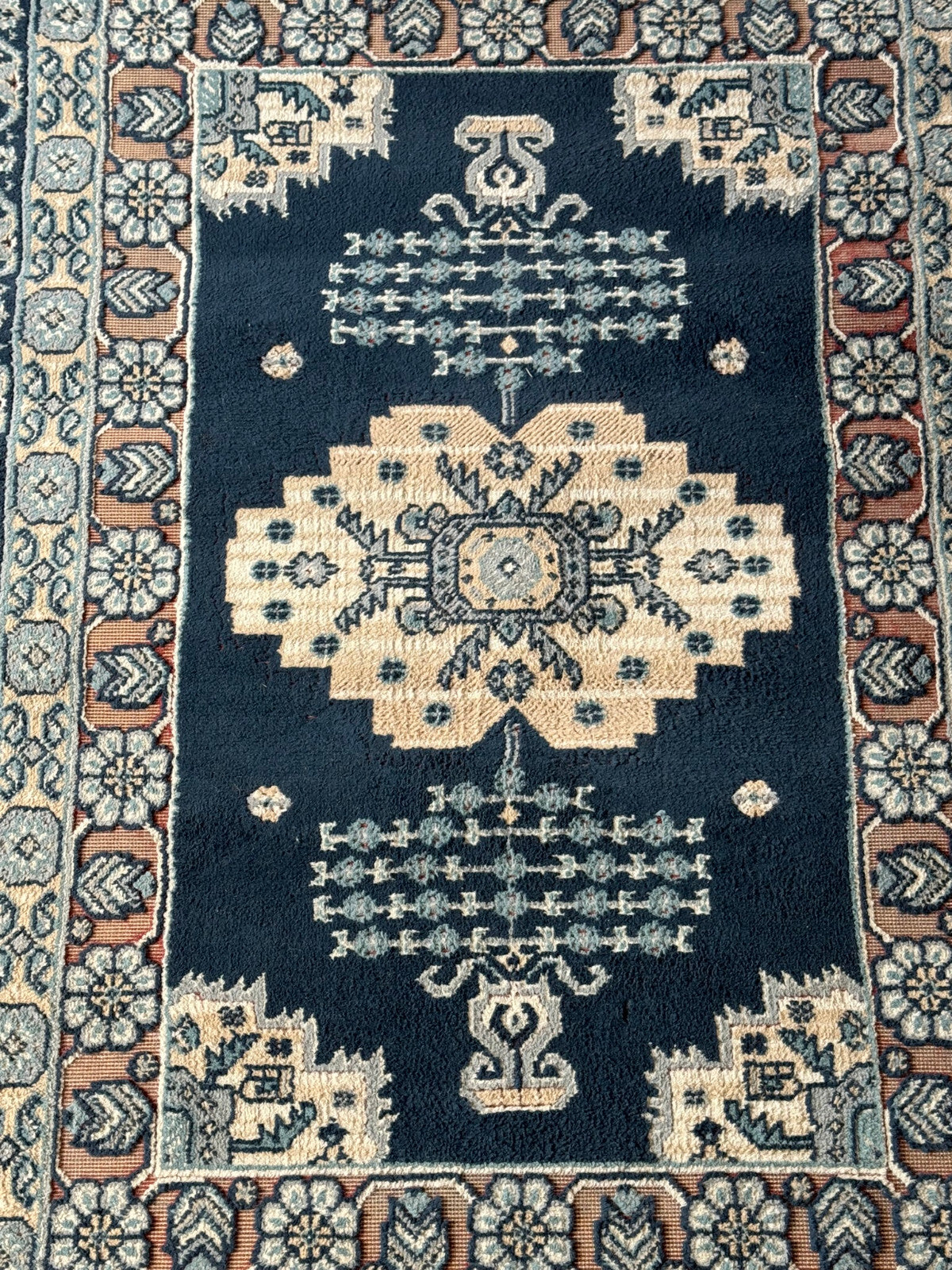 Alter Orientteppich Brücke Teppich aus Wolle 175x115cm