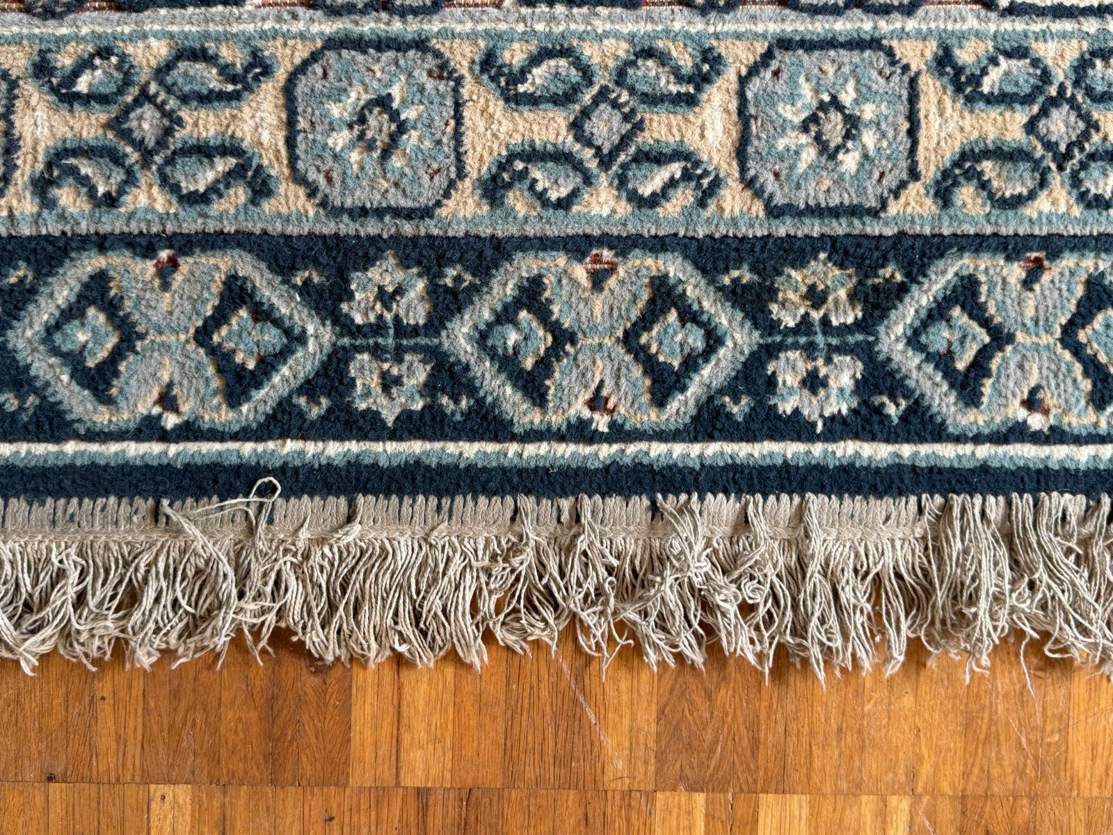 Alter Orientteppich Brücke Teppich aus Wolle 175x115cm