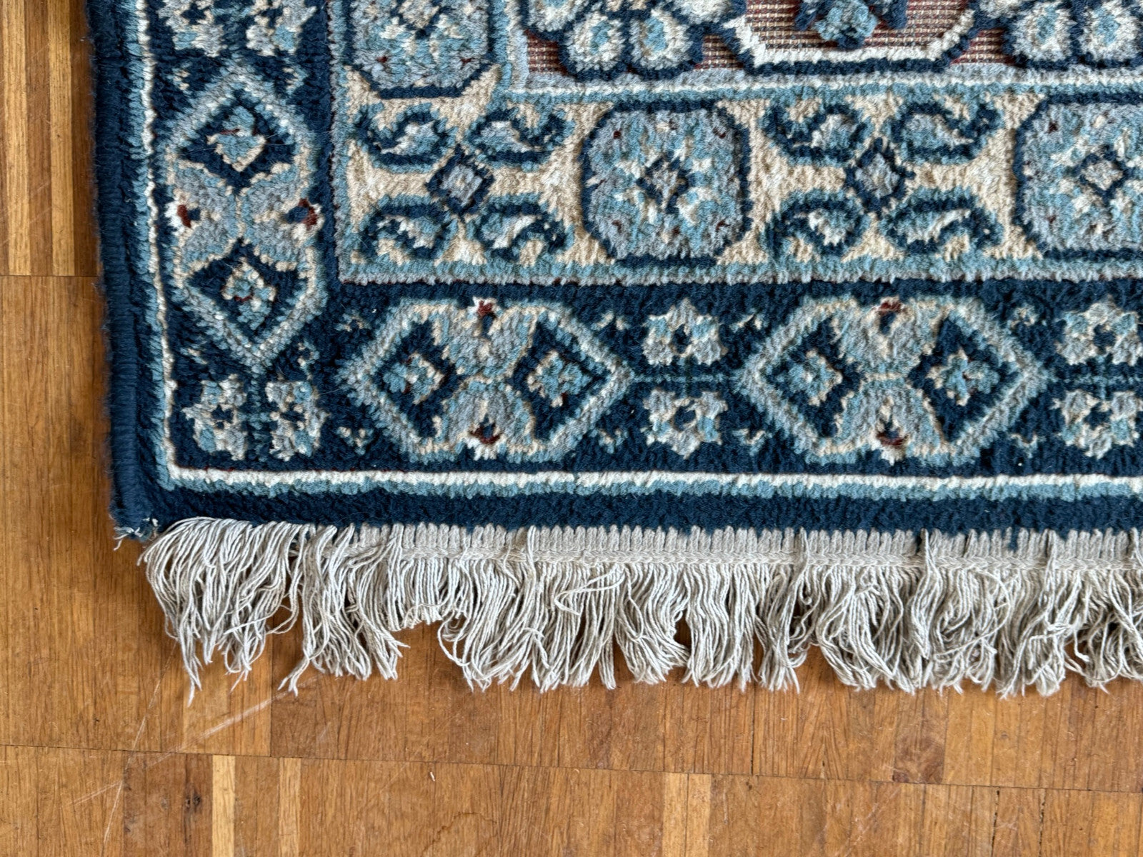 Alter Orientteppich Brücke Teppich aus Wolle 175x115cm