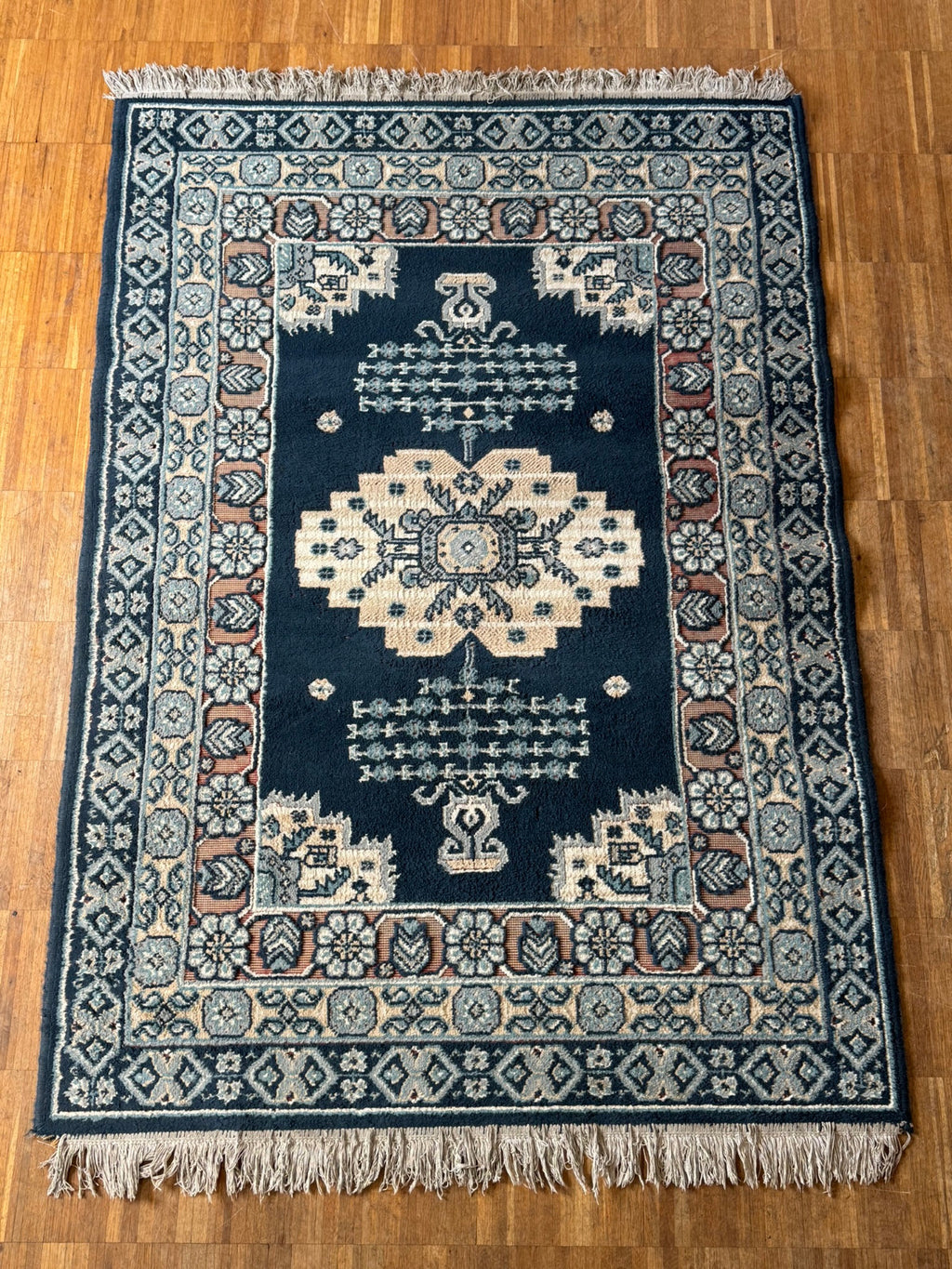 ALTER ORIENTTEPPICH BRÜCKE TEPPICH AUS WOLLE  175x115cm