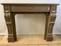 ANTIKE KAMINUMRANDUNG MARMOR KAMIN UM 1880 LOUIS PHILIPPE MASSIV