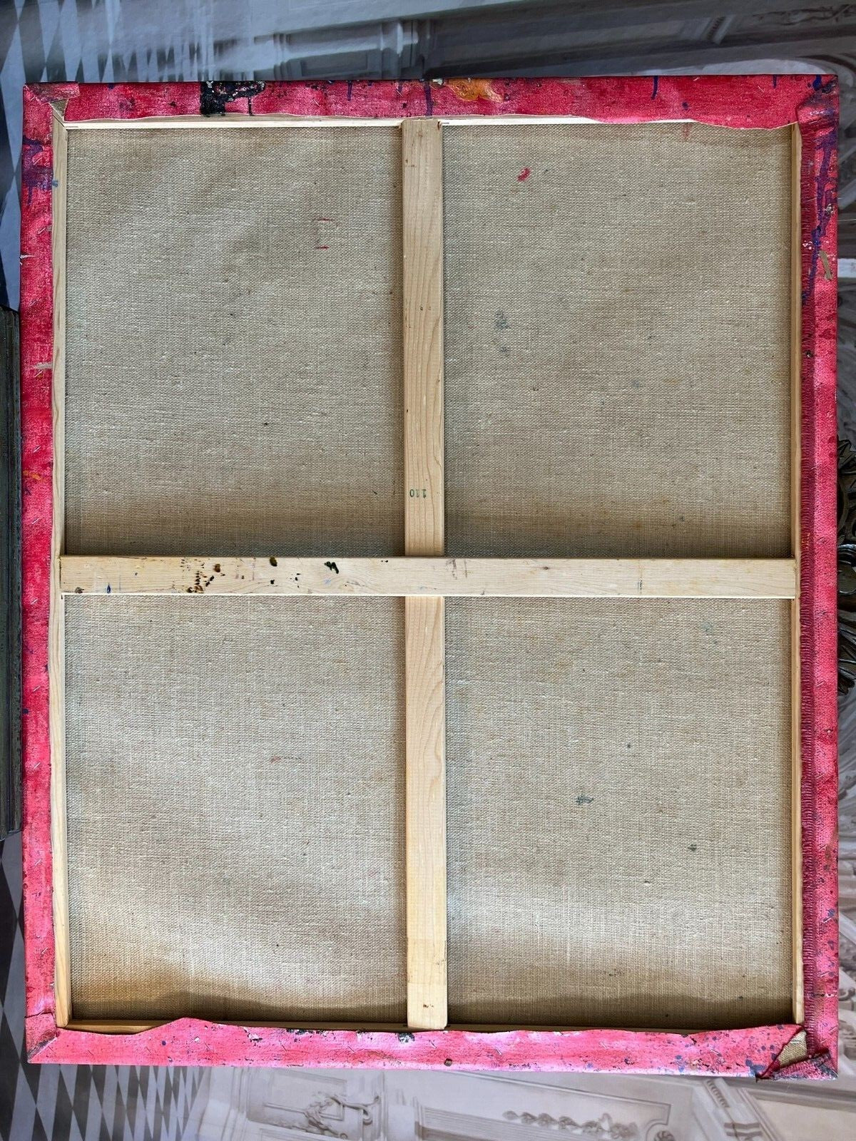 Acrylgemälde Modern grosses Gemälde von Waldemar Kufner (1940-2016) 90x110cm