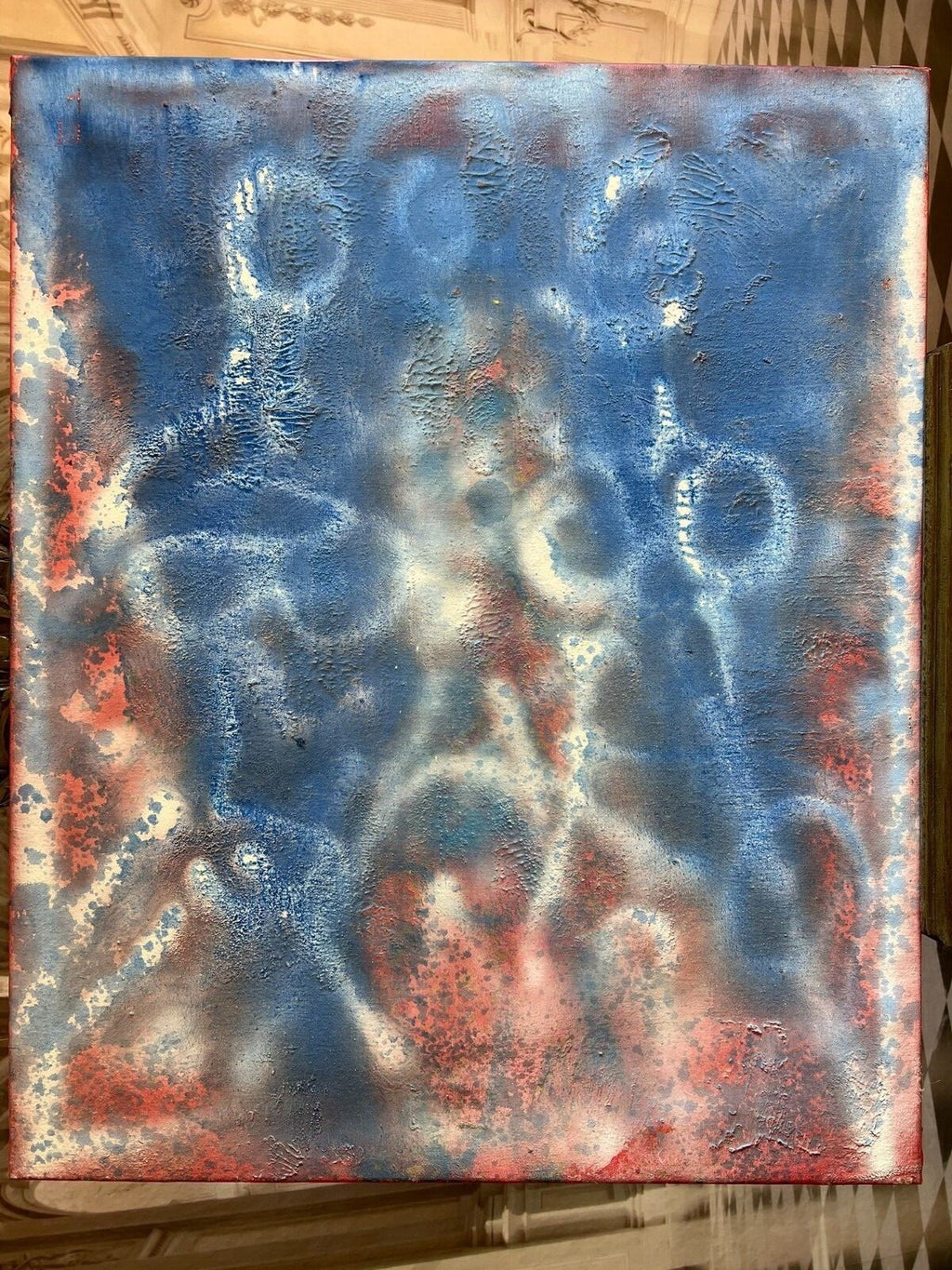 Acrylgemälde Modern grosses Gemälde von Waldemar Kufner (1940-2016) 90x110cm