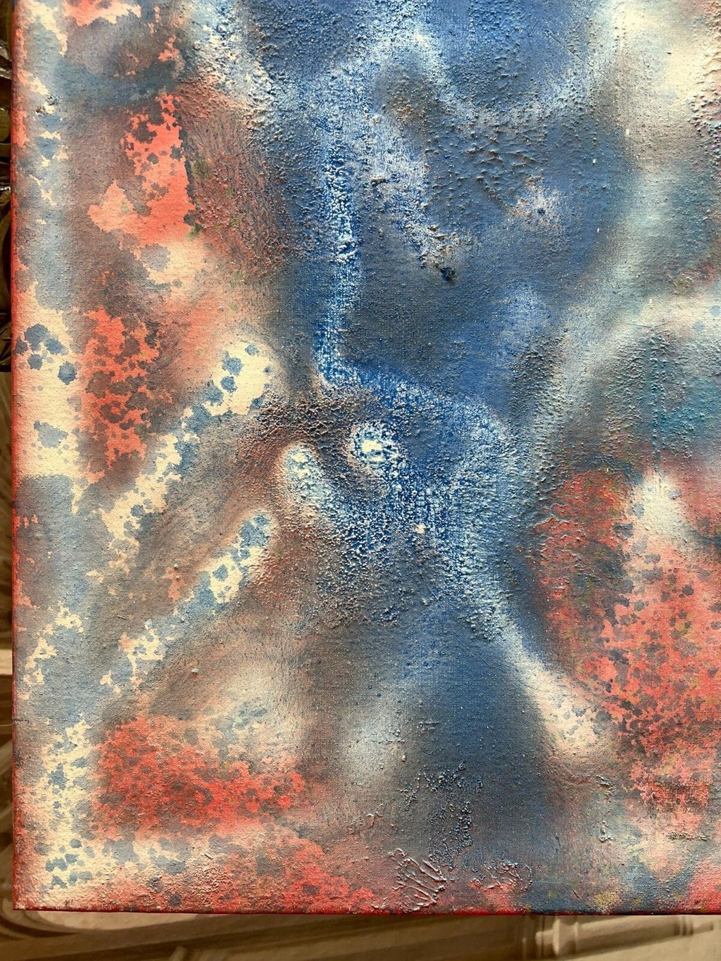 Acrylgemälde Modern grosses Gemälde von Waldemar Kufner (1940-2016) 90x110cm