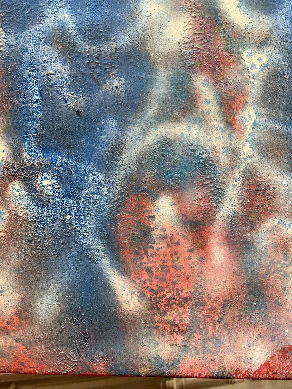 Acrylgemälde Modern grosses Gemälde von Waldemar Kufner (1940-2016) 90x110cm