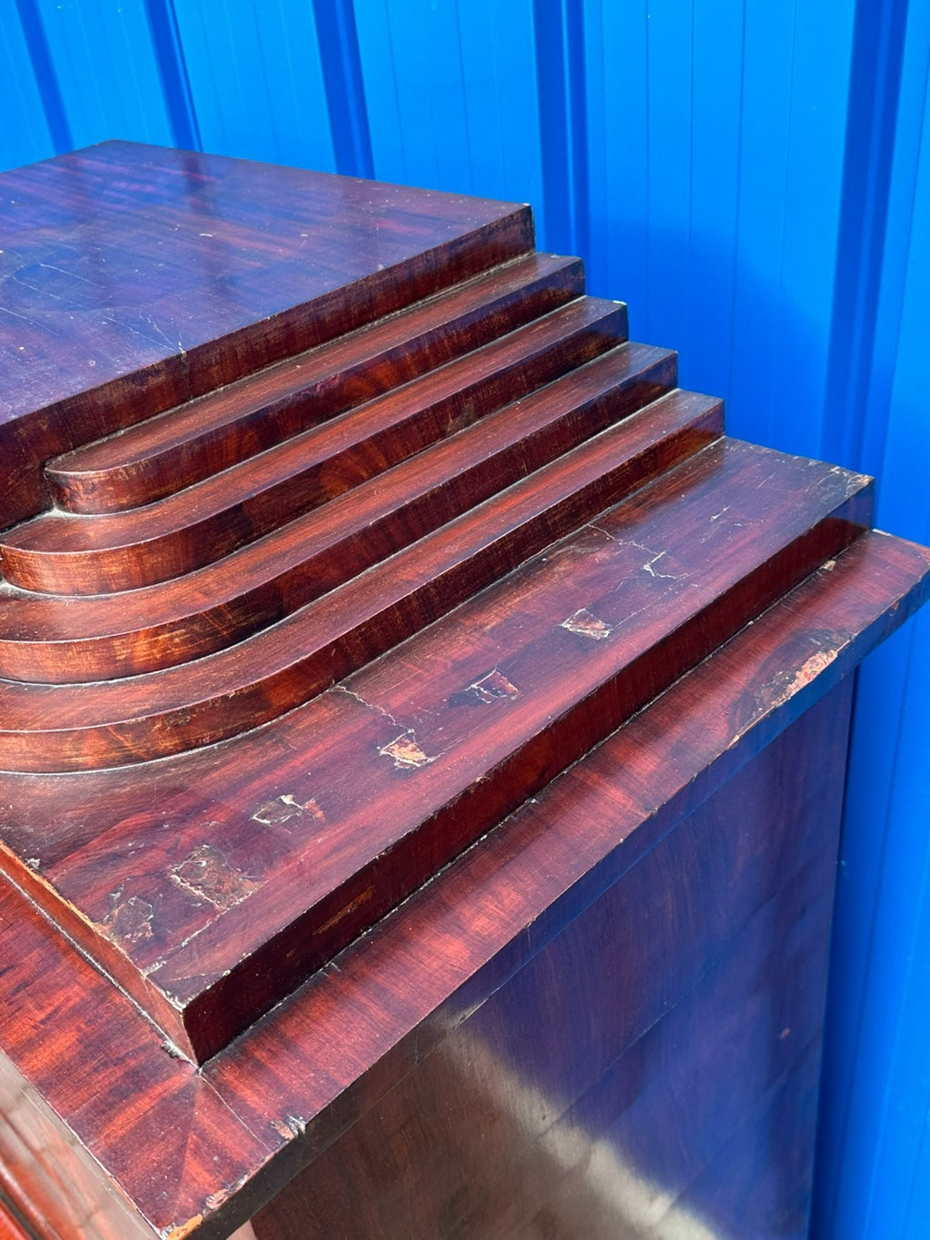 Früher antiker Biedermeier Sekretär um 1820 Mahagoni