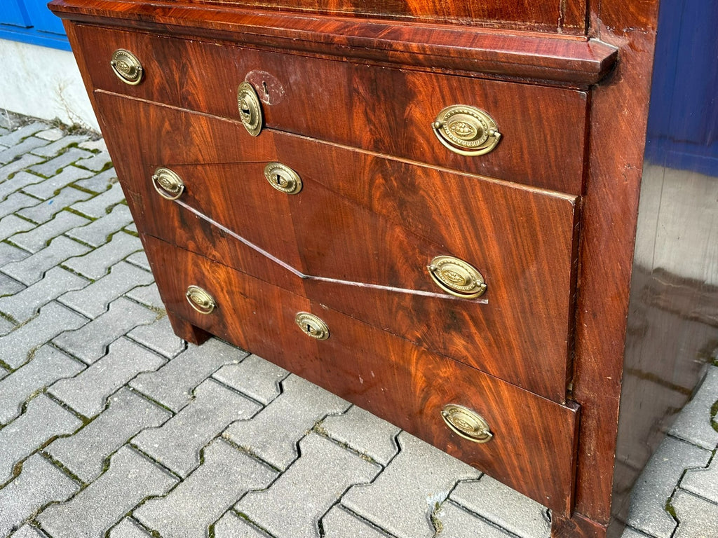 Früher antiker Biedermeier Sekretär um 1820 Mahagoni
