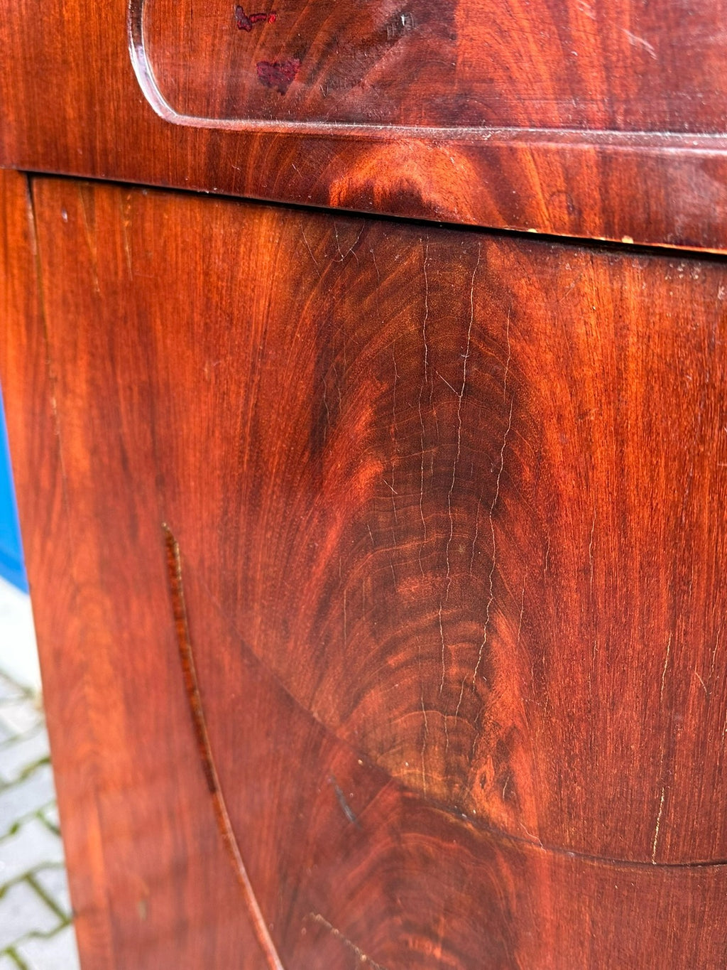 Früher antiker Biedermeier Sekretär um 1820 Mahagoni