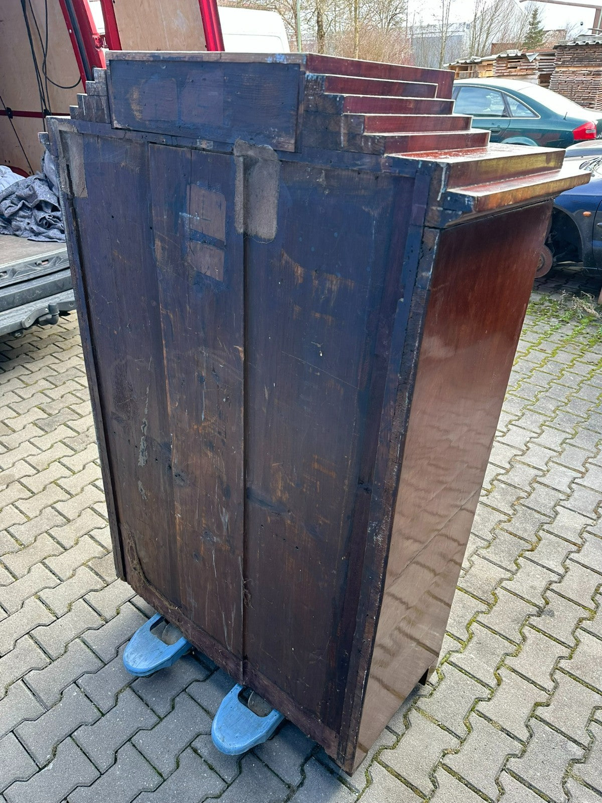 Früher antiker Biedermeier Sekretär um 1820 Mahagoni