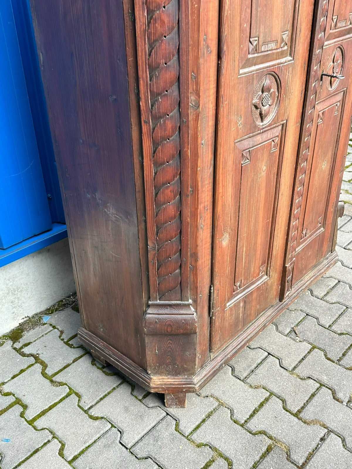 Antiker Schrank Bauernschrank von 1843 Louis Seize Stil Landhaus