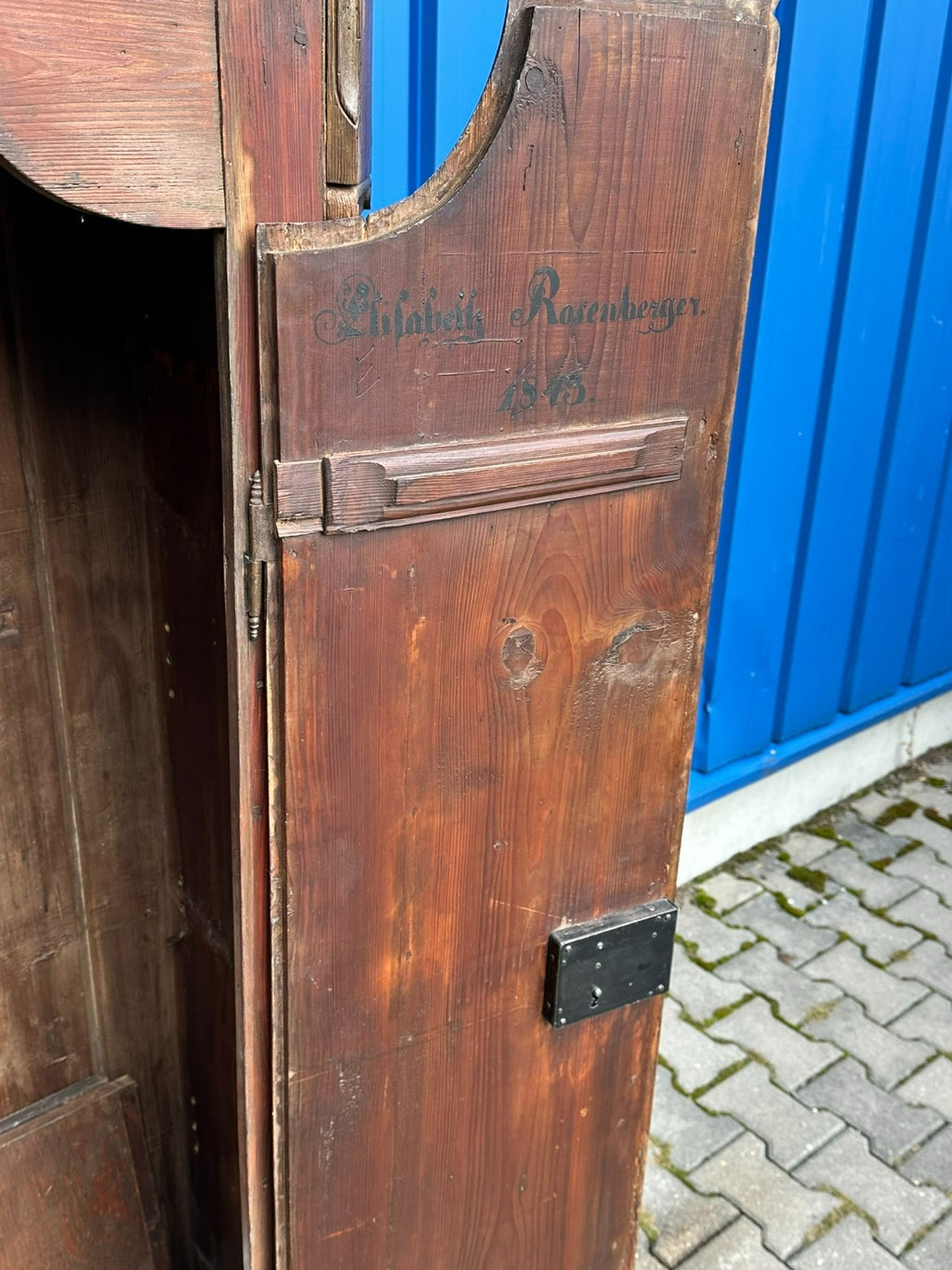 Antiker Schrank Bauernschrank von 1843 Louis Seize Stil Landhaus