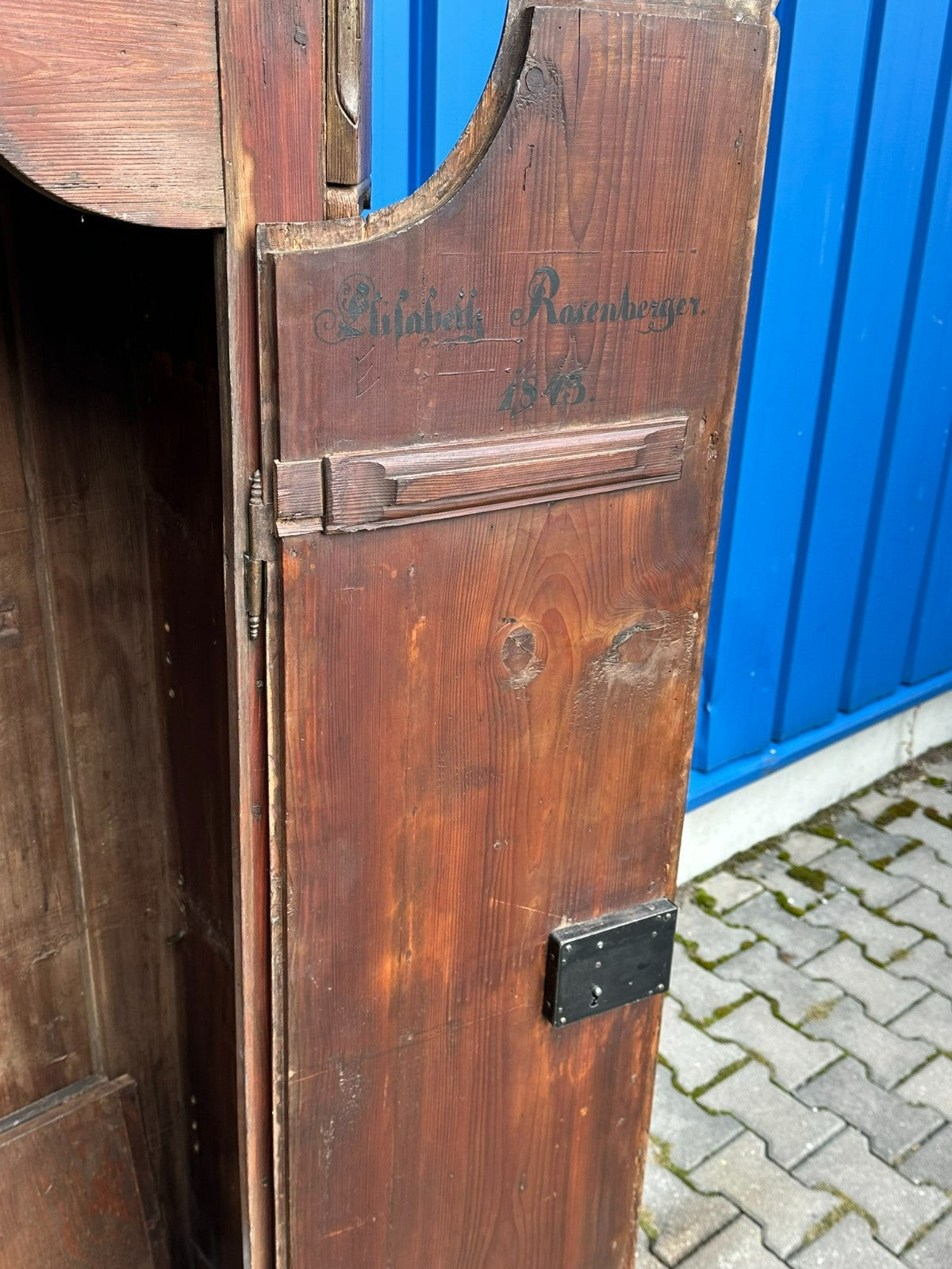 Antiker Schrank Bauernschrank von 1843 Louis Seize Stil Landhaus