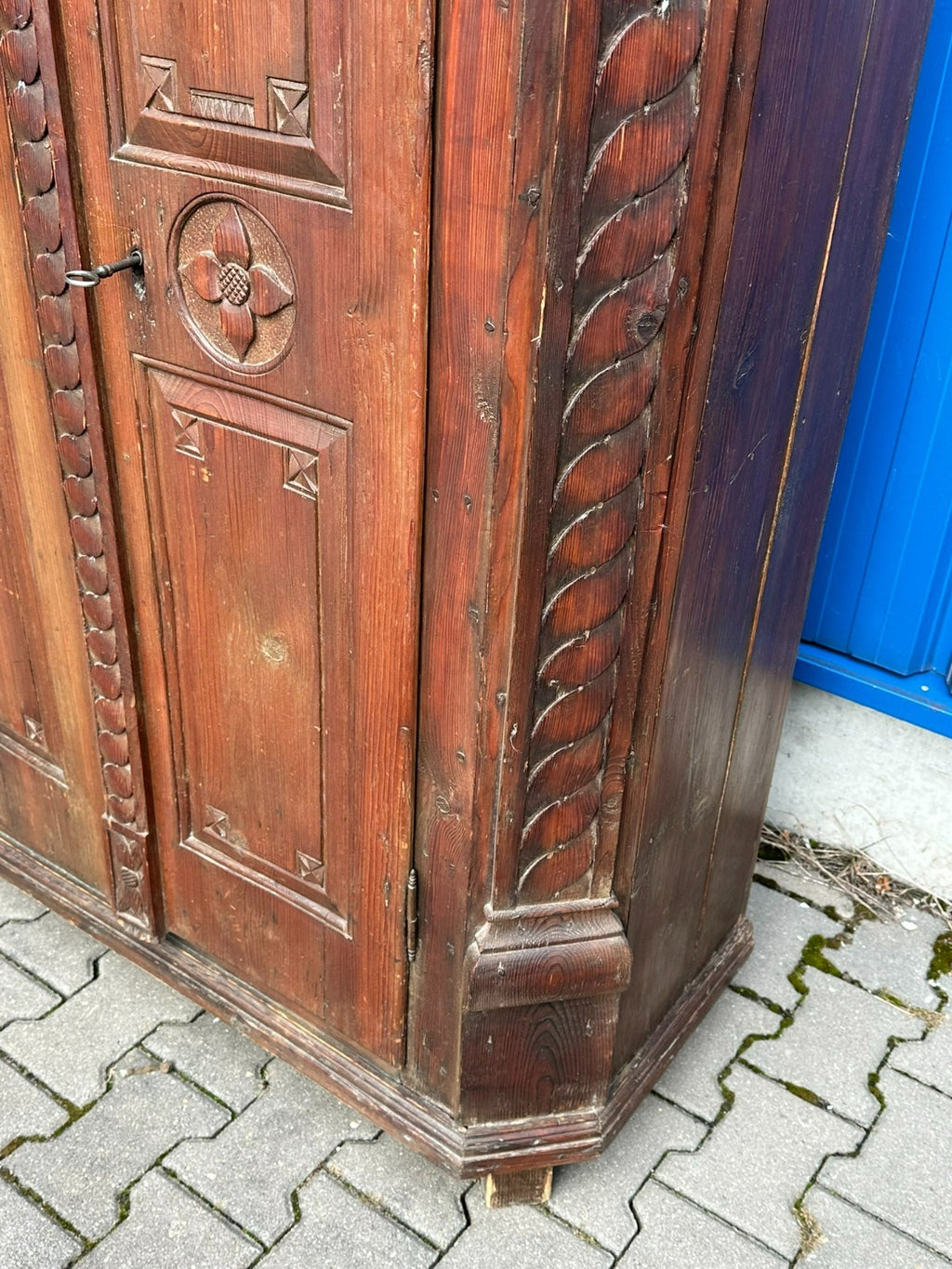 Antiker Schrank Bauernschrank von 1843 Louis Seize Stil Landhaus
