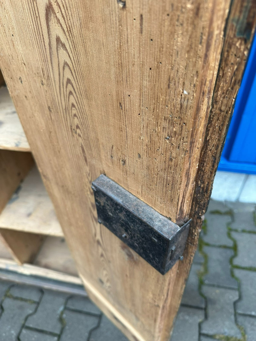 Antiker Schrank Bauernschrank handbemalt 19 tes Jhdt originale Bemalung