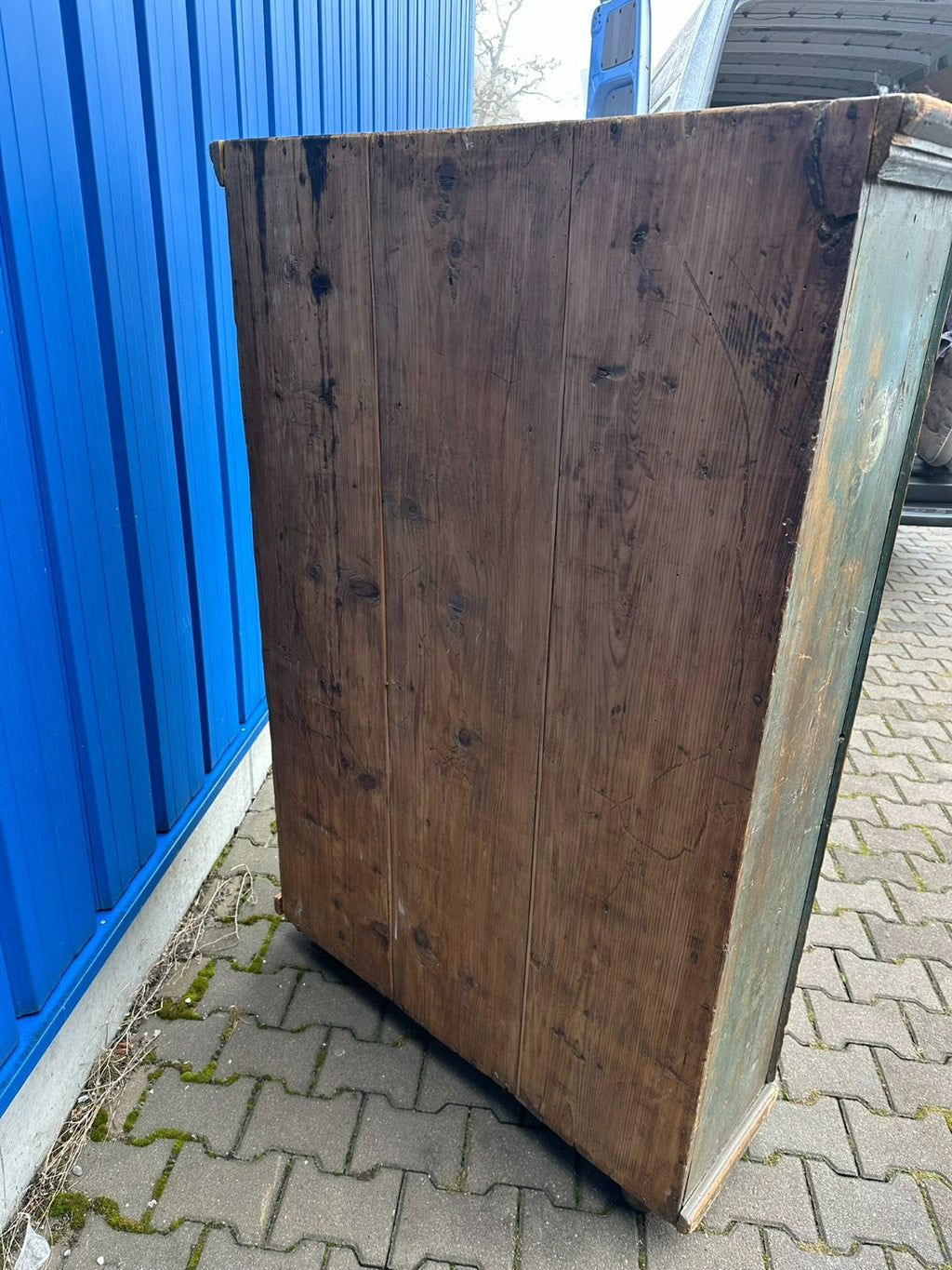 Antiker Schrank Bauernschrank handbemalt 19 tes Jhdt originale Bemalung