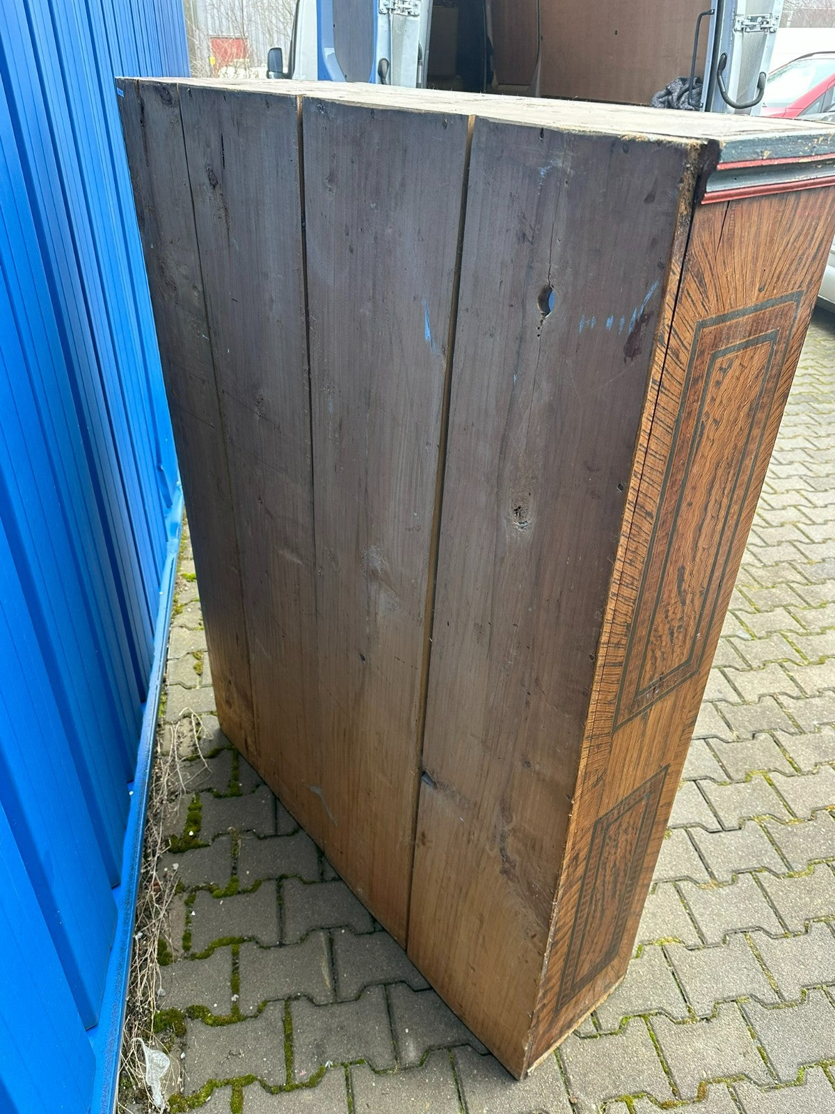 Antiker Schrank Bauernschrank handbemalt 18 tes Jhdt originale Bemalung