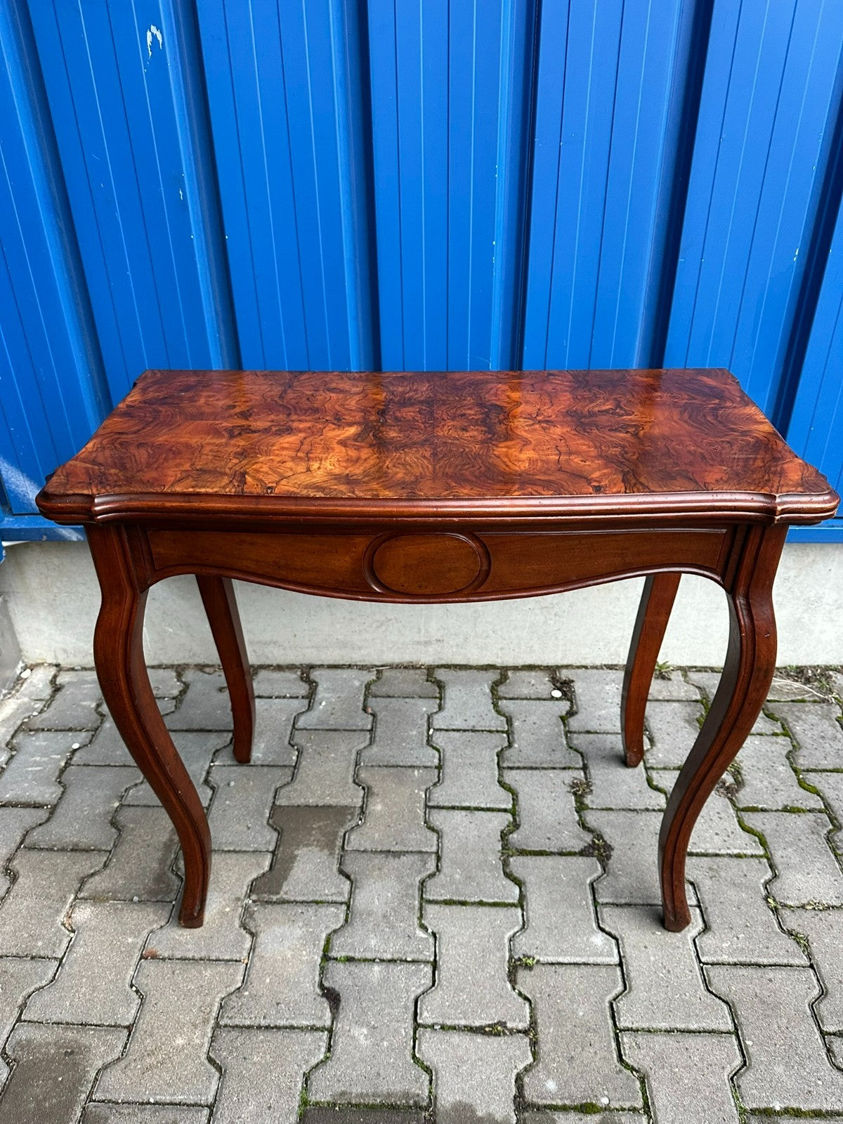 ANTIKER SPIELTISCH UM 1860 LOUIS PHILIPPE MAHAGONI SPÄT BIEDERMEIER