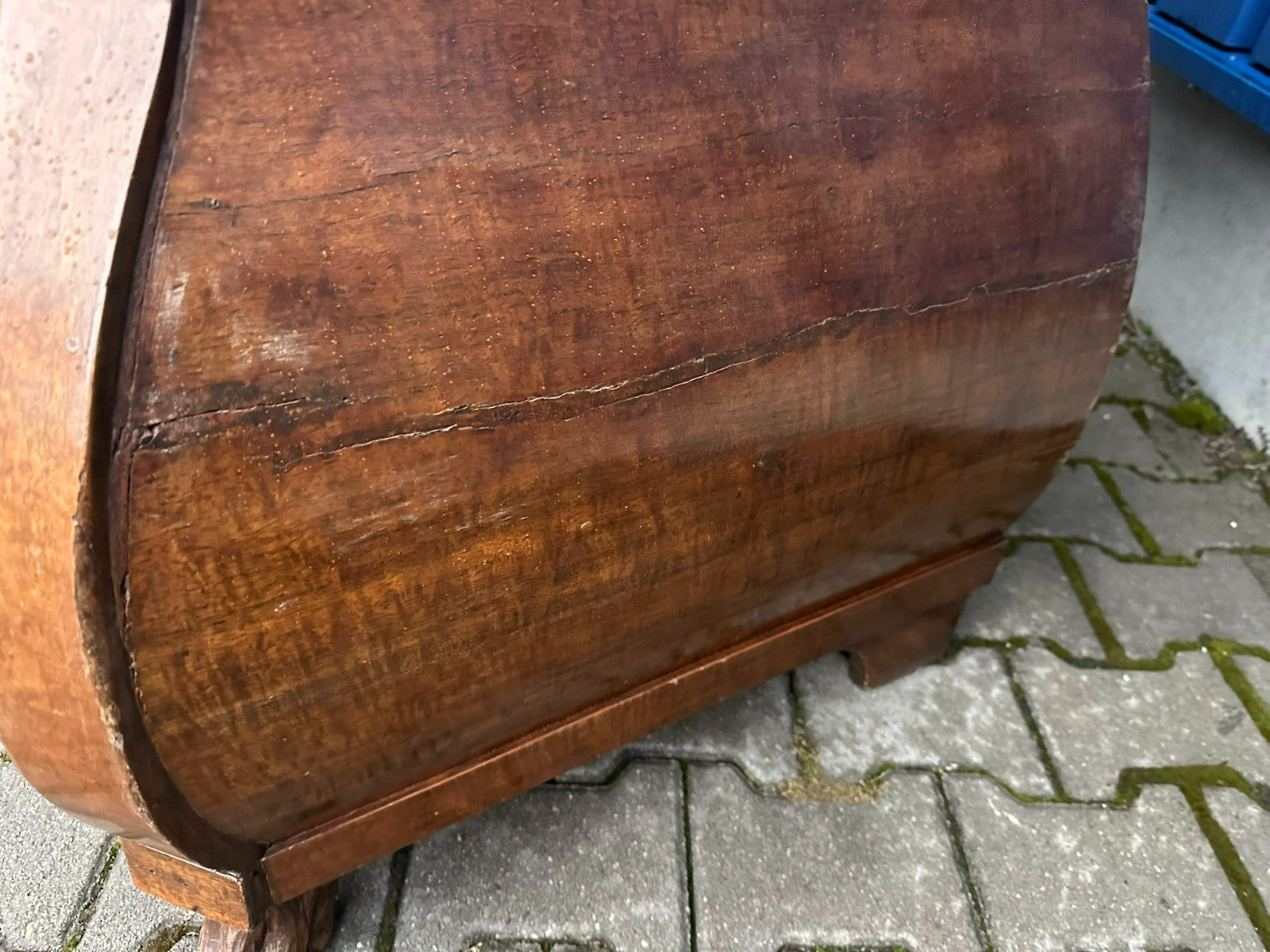 Antiker Sekretär Louis Quinze 18 tes Jhdt Ulmenholz Barocksekretär Louis Xv