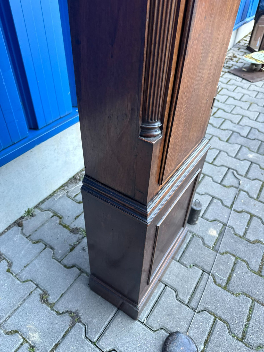 Antike Englische Standuhr aus Eiche 18 tes Jhdt