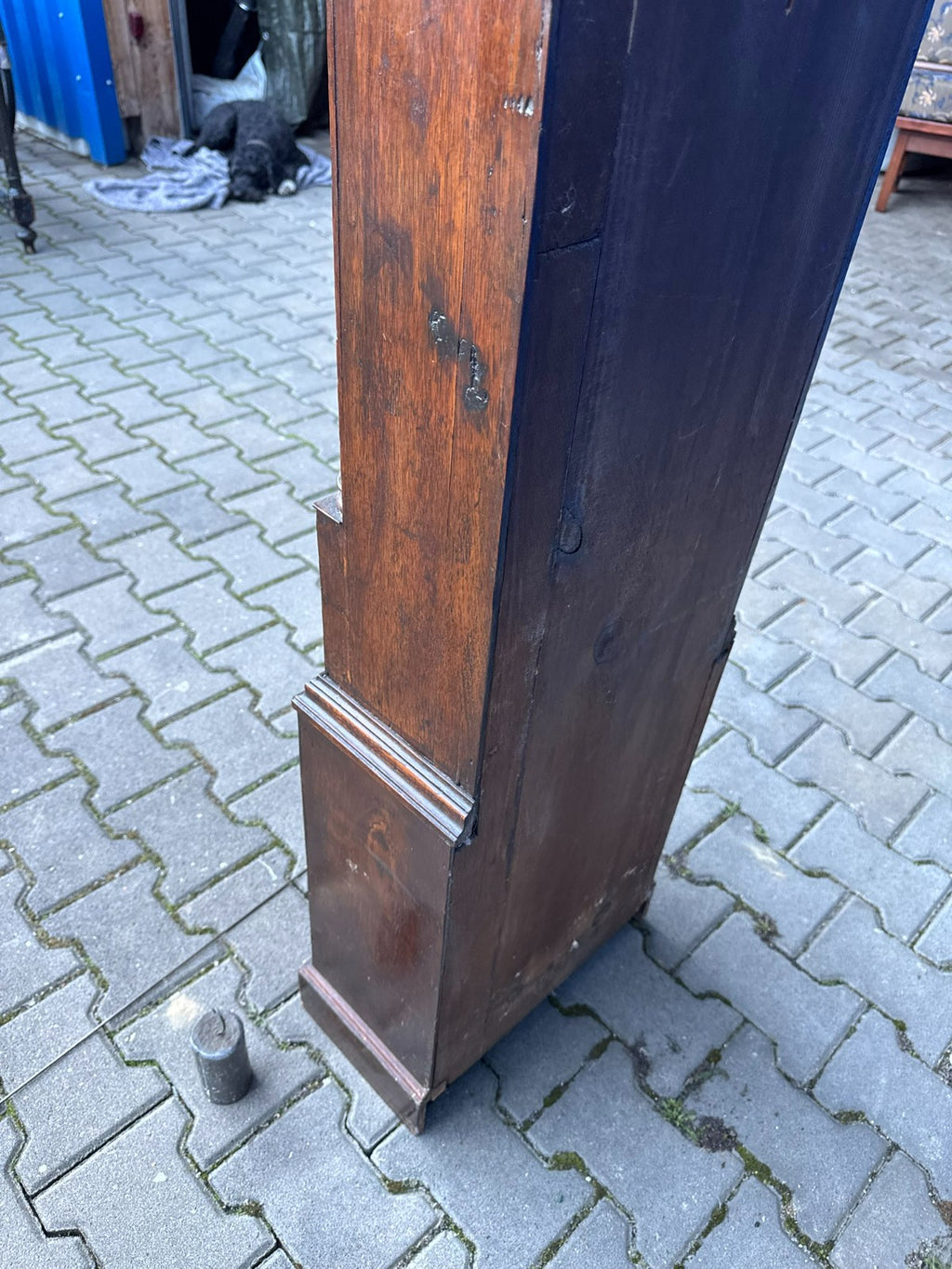 Antike Englische Standuhr aus Eiche 18 tes Jhdt