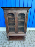 ANTIKE NEO RENAISSANCE VITRINE AUS EICHE 19 TES JHDT GRÜNDERZEIT SCHRANK