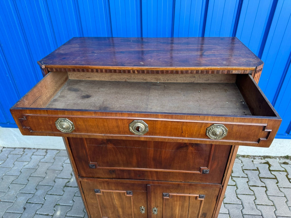Antiker Louis Seize Sekretär um 1820 Mahagoni Furnier
