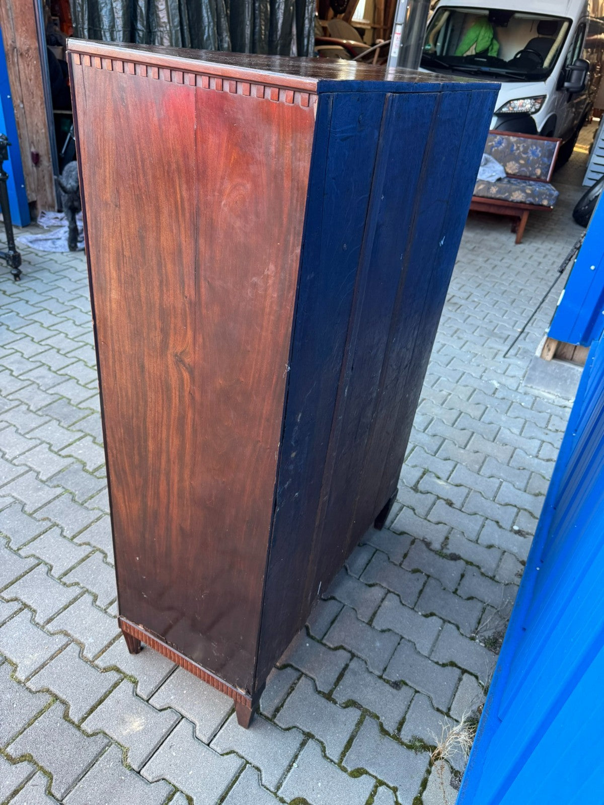 Antiker Louis Seize Sekretär um 1820 Mahagoni Furnier