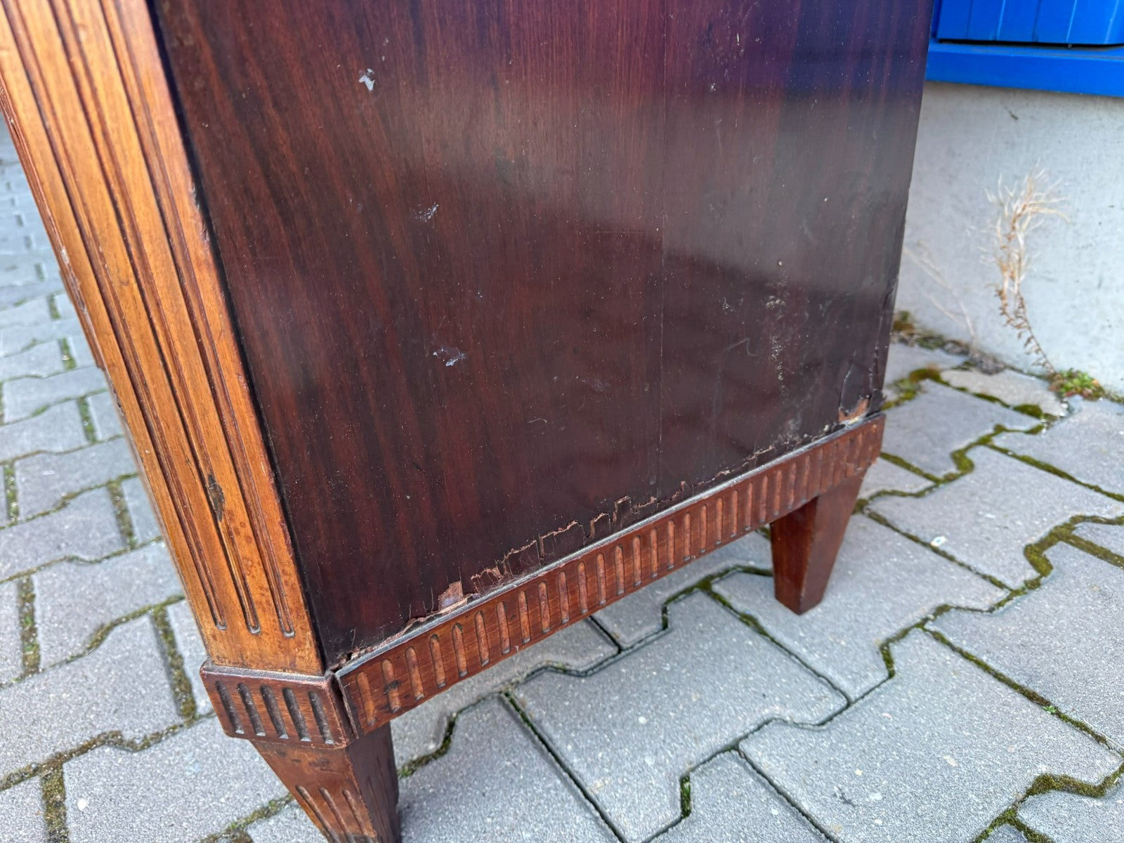 Antiker Louis Seize Sekretär um 1820 Mahagoni Furnier
