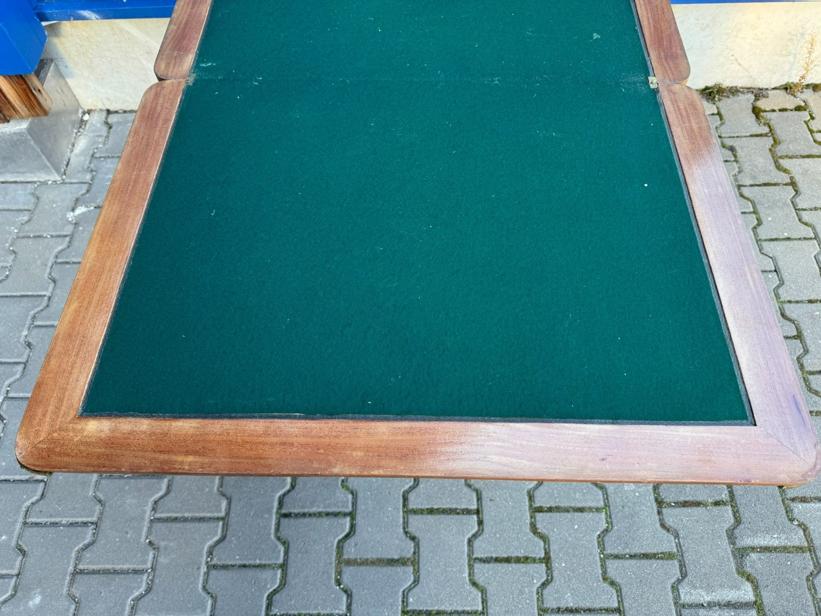 Antiker Spieltisch Nussbaum Frankreich um 1900 mit Intarisen