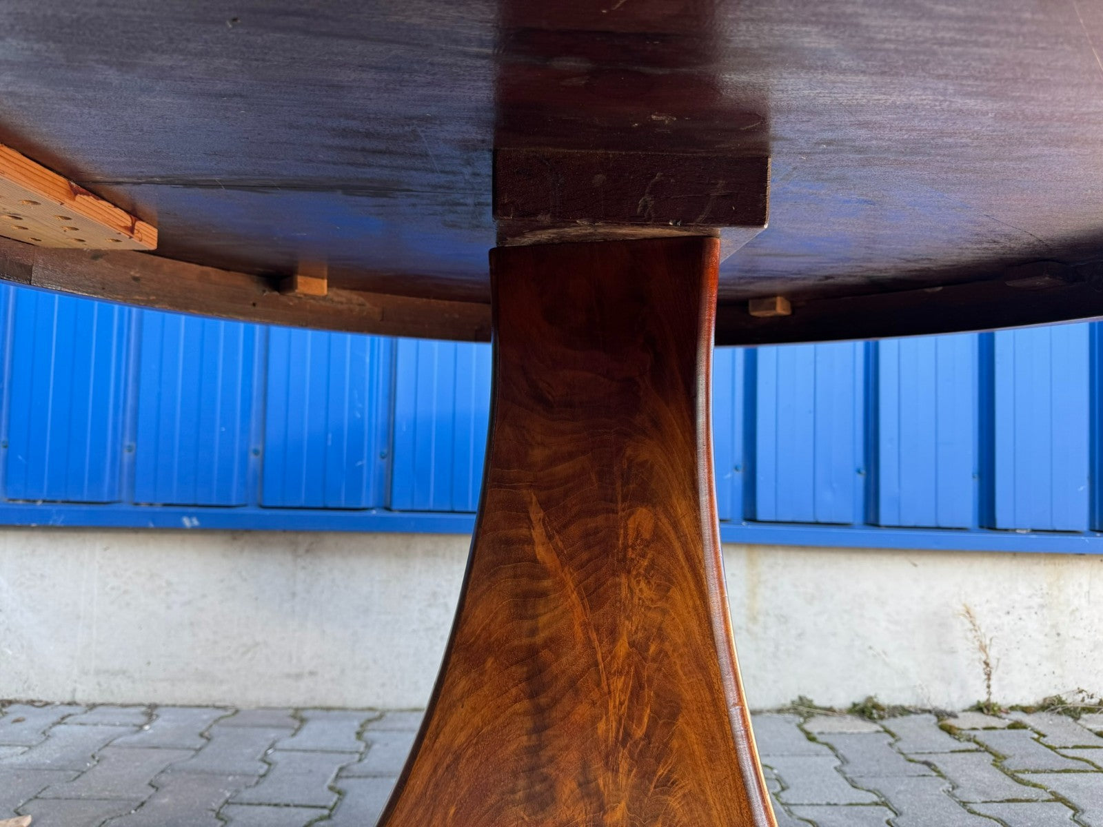 Antiker Esstisch Tisch Frühes 19 tes Jhdt Mahagoni Biedermeier Tisch