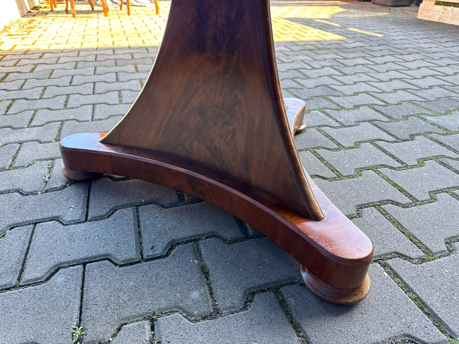 Antiker Esstisch Tisch Frühes 19 tes Jhdt Mahagoni Biedermeier Tisch