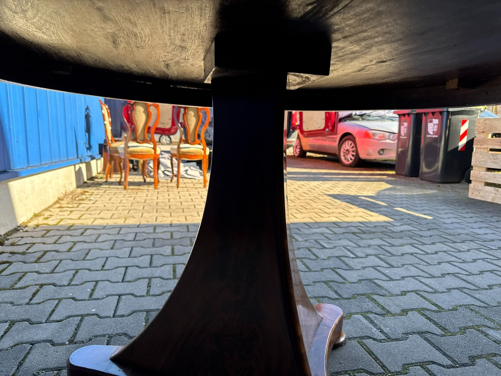 Antiker Esstisch Tisch Frühes 19 tes Jhdt Mahagoni Biedermeier Tisch