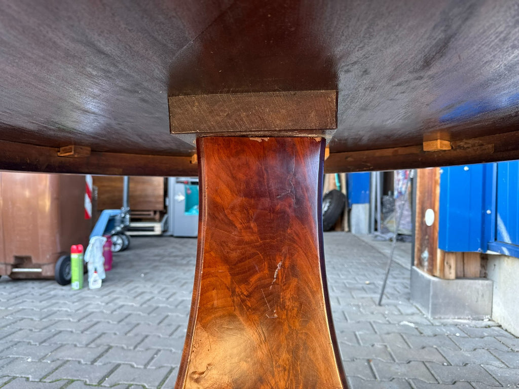 Antiker Esstisch Tisch Frühes 19 tes Jhdt Mahagoni Biedermeier Tisch