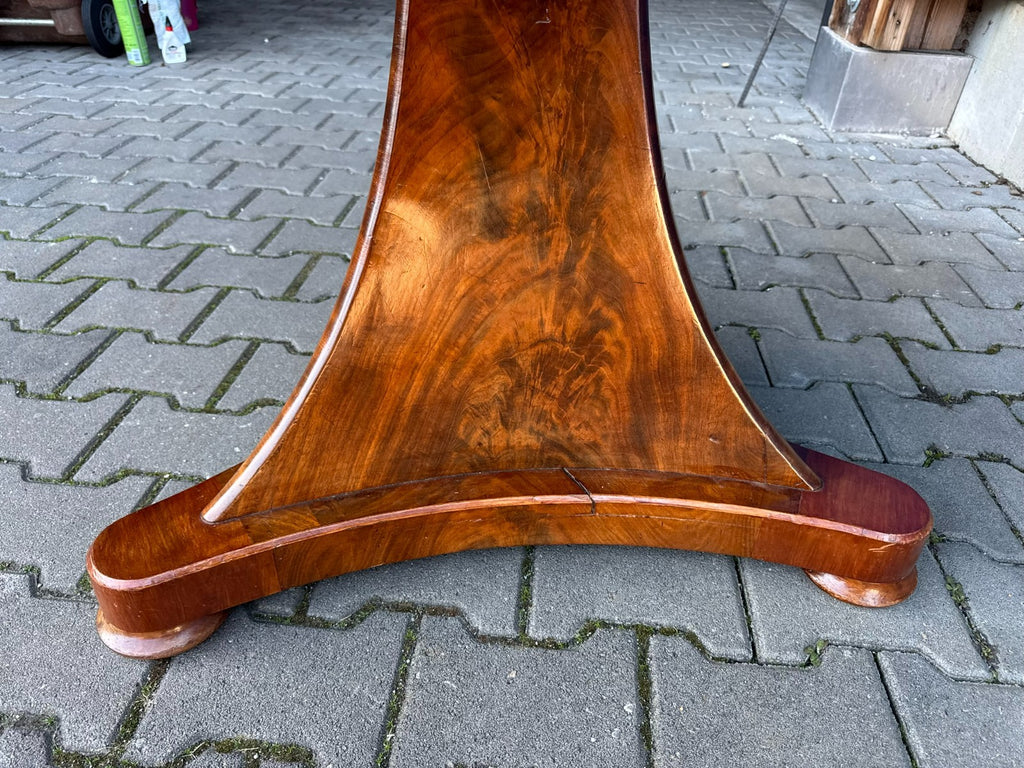 Antiker Esstisch Tisch Frühes 19 tes Jhdt Mahagoni Biedermeier Tisch