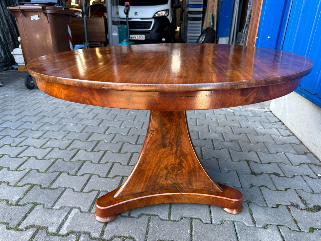 Antiker Esstisch Tisch Frühes 19 tes Jhdt Mahagoni Biedermeier Tisch