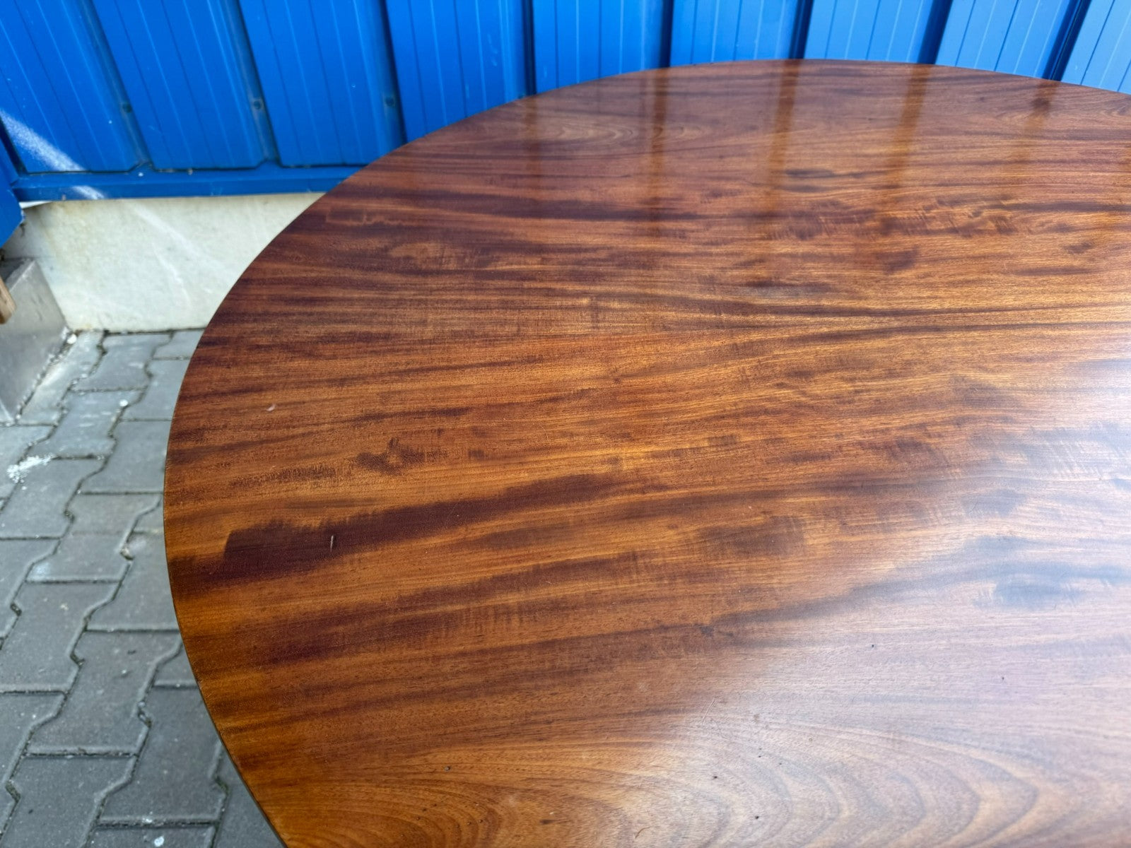 Antiker Esstisch Tisch Frühes 19 tes Jhdt Mahagoni Biedermeier Tisch