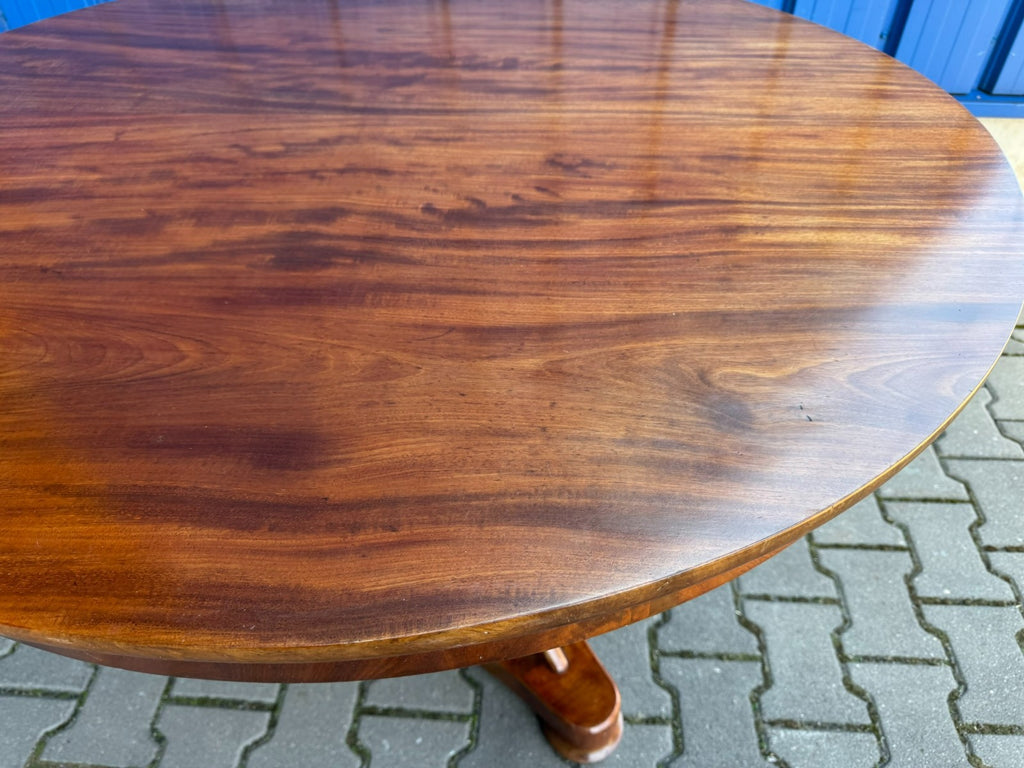 Antiker Esstisch Tisch Frühes 19 tes Jhdt Mahagoni Biedermeier Tisch
