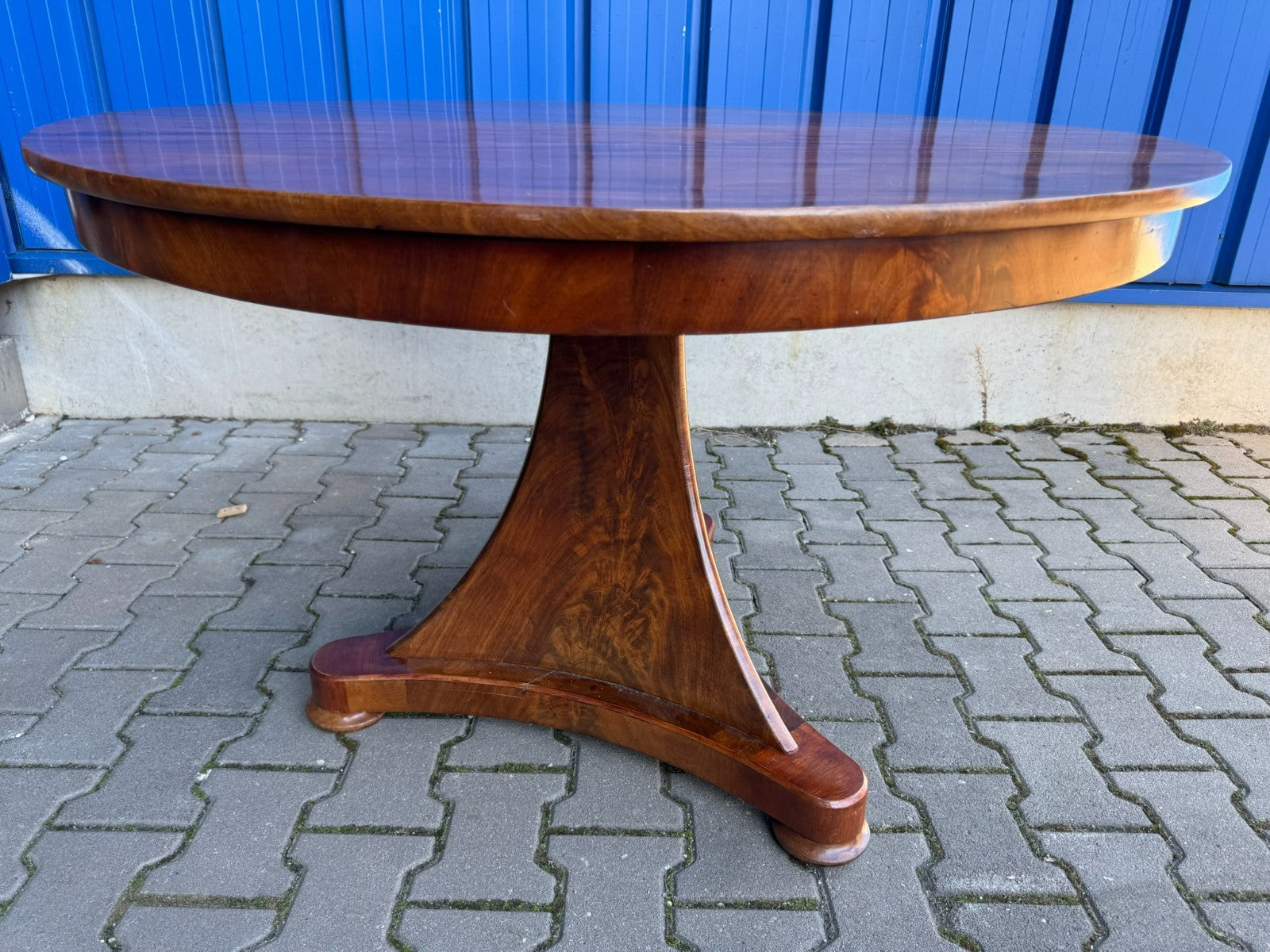 Antiker Esstisch Tisch Frühes 19 tes Jhdt Mahagoni Biedermeier Tisch